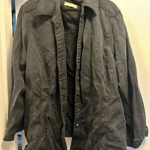 Men's Gray Denim Jacket
